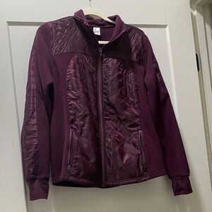 Old Navy Quilted Hybrid Puffer Jacket - Plum